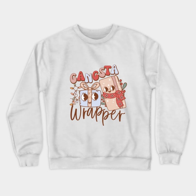 Gangsta Wrapper Crewneck Sweatshirt by Nessanya